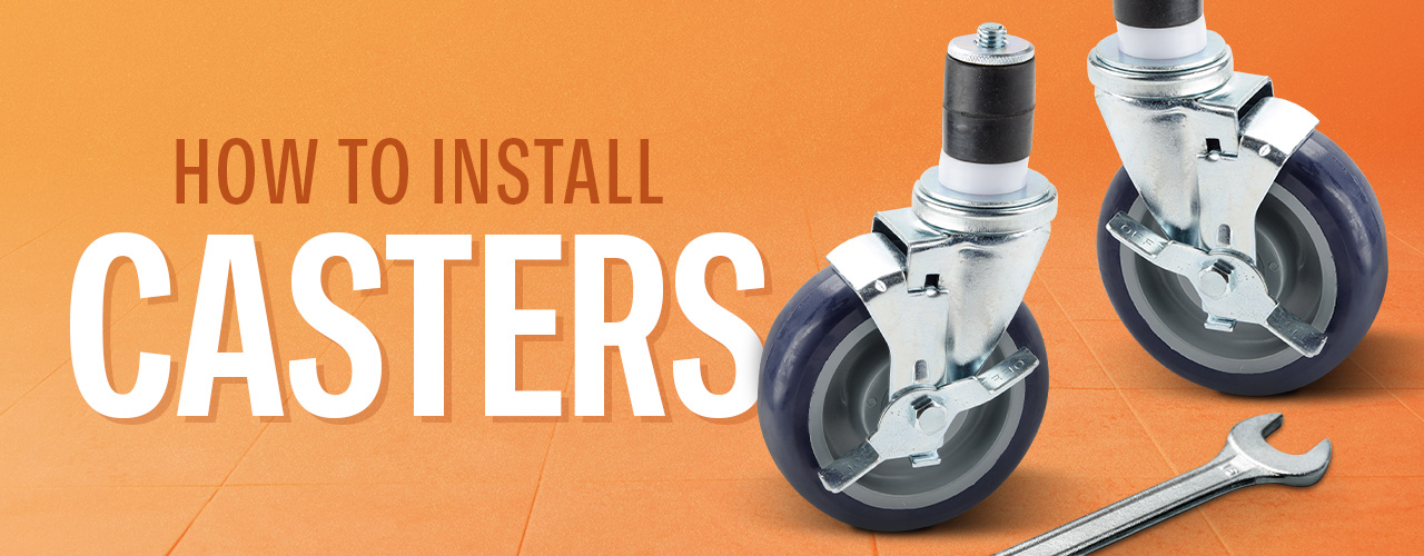 How to Install Casters on a Work Table 