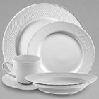 10 Strawberry Street White Wicker Porcelain Dinnerware