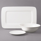 Bon Chef Circles White Porcelain Dinnerware