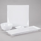 Thunder Group Classic White Melamine Dinnerware