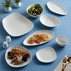 Acopa Nova Cream White Stoneware Dinnerware