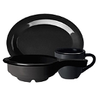 GET Black Elegance Melamine Dinnerware