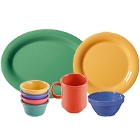 GET Diamond Mardi Gras Colorful Melamine Dinnerware