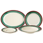 GET Diamond Portofino Colored Rim Melamine Dinnerware