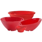 GET Red Sensation Melamine Dinnerware