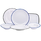 GET Settlement Bistro Enamelware Melamine Dinnerware