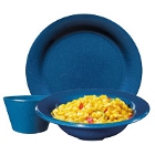 GET Texas Blue Speckled Melamine Dinnerware