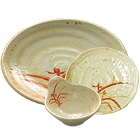 Gold Orchid & Gold Orchid Lotus Melamine Dinnerware