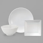 Sant' Andrea Fusion by 1880 Hospitality Bright White Porcelain Dinnerware