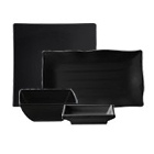 Thunder Group Classic Black Melamine Dinnerware