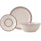 Tuxton Bahamas Narrow Rim Brown Speckle China Dinnerware