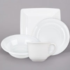 Tuxton Concentrix White China Dinnerware