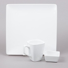 Libbey Slate Bright White Porcelain Dinnerware