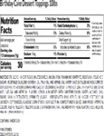 100BDYCKE10 - TOPPING BIRTHDAY CAKE 10 LB. Nutrition 100BDYCKE10 - TOPPING BIRTHDAY CAKE 10 LB. Nutrition