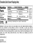 100CHCECLR4 - TOPPING CHOCOLATE ECLAIR 4 LB. Nutrition