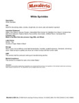 White Sprinkles Nutrition Information