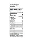 10201333 Regal Smoky Chipotle Dry Seasoning Rub Nutrition