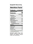 10201343 Regal Spaghetti Seasoning Nutrition