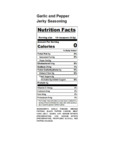 10204043 Regal Garlic and Pepper Jerky Seasoning Nutrition