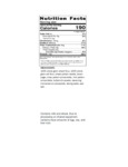 104KDKCHEF Nutrition Label