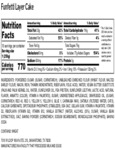Southern Roots Vegan Bakery Funfetti Layer Cake Nutrition Southern Roots Vegan Bakery Funfetti Layer Cake Nutrition