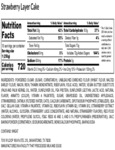 Southern Roots Vegan Bakery Strawberry Layer Cake Nutrition