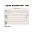 Nutrition Sheet