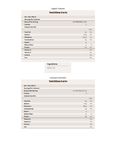 Nutrition Sheet