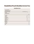 Nutrition Sheet