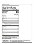 Hometown Provisions Egg Noodles Nutrition