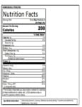 Hometown Provisions Fettuccini Nutrition