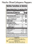 Del Sol Nacho Sliced Jalapeno Nutrition