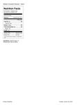 Nutrition Sheet Nutrition Sheet