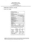 Nutrition Sheet