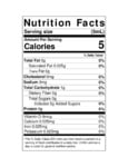 LorAnn Butter Pecan Flavor Fountain Syrup Nutrition Information