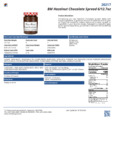 20217 BM Hazelnut Chocolate Spread Nutrition