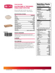 PIZZA CRUST PARBAKED GF 24/10" RICH'S 23496 nutrition PIZZA CRUST PARBAKED GF 24/10" RICH'S 23496 nutrition