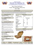 Spec Sheet/Nutrition
