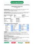 Oringer Cheesecake Hard Serve Ice Cream Base Nutrition Information