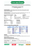 Oringer Eggnog Hard Serve Ice Cream Base Nutrition Information