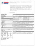 Spec Sheet / Nutrition 