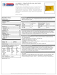 Spec Sheet / Nutrition 