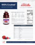 60619 – 100% Crushed Mixed Berry Nutrition