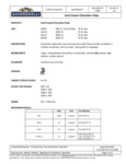 Spec Sheet / Nutrition 