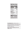 CANDY BAR DARK CHOCOLATE 85% nutrition CANDY BAR DARK CHOCOLATE 85% nutrition