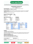 Oringer Mint Hard Serve Ice Cream Flavoring Nutrition Information