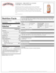 Nutrition Sheet