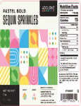 Adourne Pastel Bold Sequin Sprinkles Nutrition