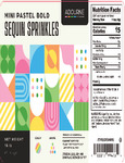 Adourne Mini Pastel Bold Sequin Sprinkles Nutrition