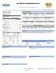 Spec Sheet/Nutrition
